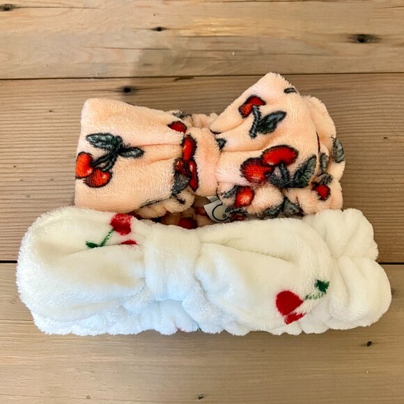 Accessories - Bundle of 2 Cherry Makeup Headbands, NEW